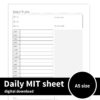 MIT Sheet - Daily Planner - A5 Size
