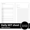 MIT Sheet - Daily Planner - Personal Size